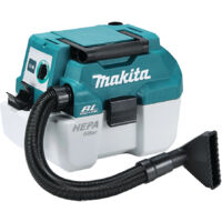 Makita – Aspirateur à main 18V Li-Ion 6,7/4,2 mbar – Moteur sans charbon – Filtre HEPA – Aspiration eau et poussières – DVC750LZ
