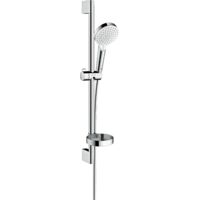Hansgrohe – Set de douche thermostatique Crometta Vario 65 cm – Douchette à main avec jet Rain et IntenseRain – Flexible 1,60 m – Porte-savon intégré
