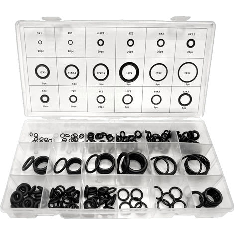 260Pcs Gummitüllen Elektrische Dichtung Plug Wire Ring Sortiment Kit 
