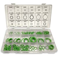 Dichtringe Gummi O-Ringe 270-tlg Set Dichtungen für Klimaanlage Oringe grün neu 