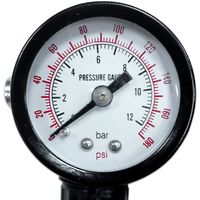 PROFI 1/4" Mini Druckminderer Mit Manometer Luft-Druck-Regler Druckregulierung 