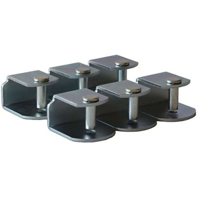 Pack De 6 Abrazaderas Para Somier - Metal, 40x30mm, Sistema Antiruido