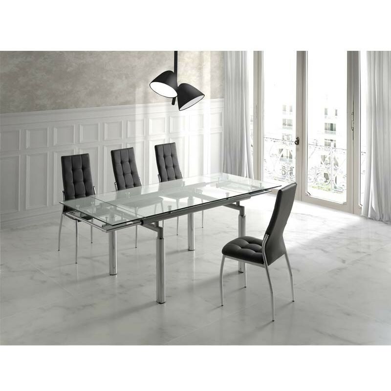 Pack 2 sillas blanco Saona modernas polipiel comedor salon cocina 97x51x42