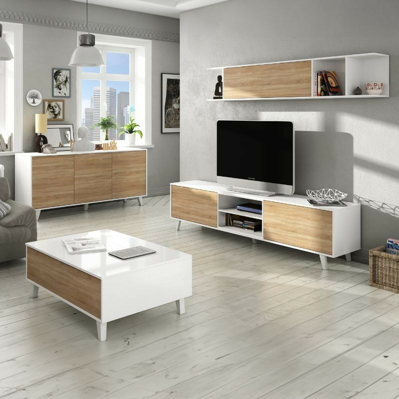 PACK Muebles Salón Completo City Roble 