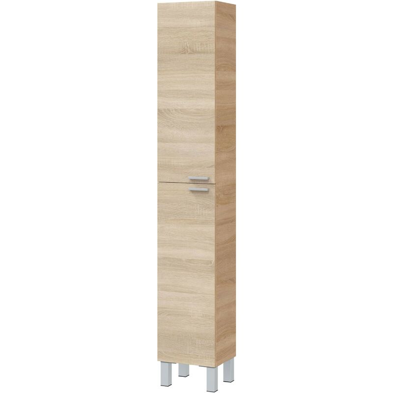 Columna de baño Koncept con 2 puertas en color roble canadian estilo  moderno 182x30x25 cm muebles