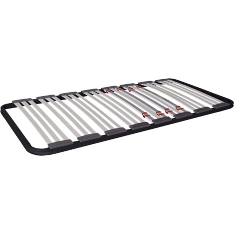 Somier 80x200 cm multiláminas con Reguladores Lumbares, Firmeza Adaptable, Tubo 40x30 mm y Laminas de Haya Natural (Sin Patas)