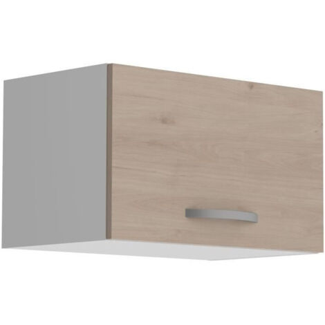 Módulo Cocina Superior Eko Pequeño 1P Roble Jackson y Blanco 60x36 cm