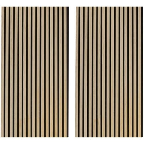 Pack de 2 Paneles Acústicos Silence Roble Nordish y Negro 60x120 CM
