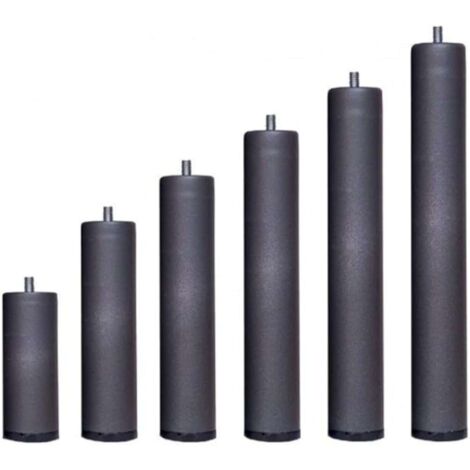 Pack 6 Patas 20 cm para somier o Base tapizada cilindricas Medidas Especiales Metal