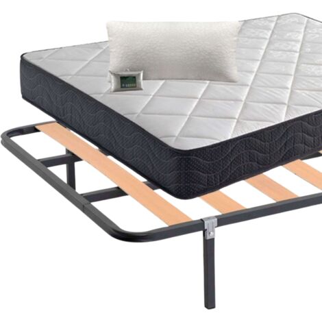 Pack Ahorro Lowcost Descanso Completo 105x190 cm (colchón + Somier+ Patas+ Almohada) (1/5)