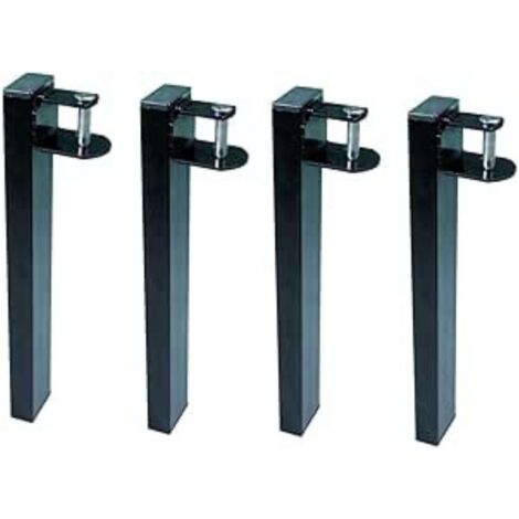 Pack 4 Patas Canguro para Somier - Metálicas y Rectangulares - Ideales para Cama Nido - Cuens