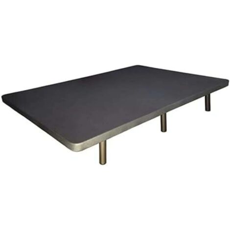Base Tapizada Gris Marengo 5 Refuerzos Transversales 6cm (90x190 cm) Sin Patas