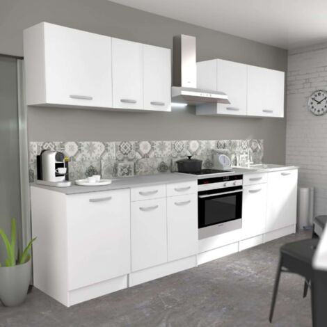 Cocina Completa Eko Estilo Contemporáneo en Color Blanco con 4 Modulos Aereos y 5 Bajos (SIN Mueble de Campana) (1/5)
