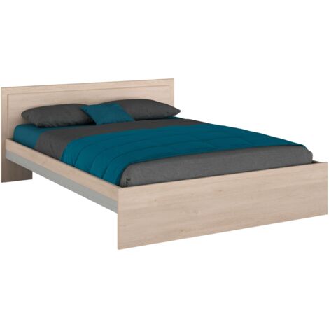 Cama de Matrimonio Modelo Baltic en Roble Brooklyn 135-140x190 cm (1/5)