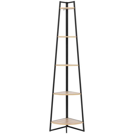 Estantería esquinera aliaj 5 niveles 180cm efecto madera - 5five