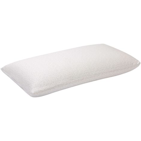 Almohada Viscoelástica de Bambú y Poliester 140x35 cm con Funda Exterior y Firmeza Media