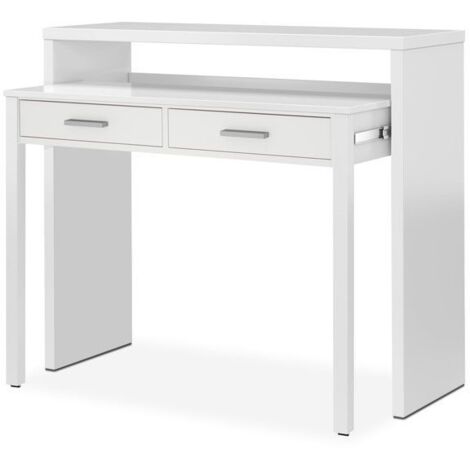 MESA ESCRITORIO EXTENSIBLE 98X87X36 CM BLANCO ARTIK