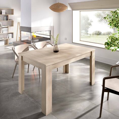 Mesa Extensible de Salón Comedor Kendra Color Roble Canadian 140-190x90x78 cm