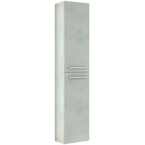 ONDEE - Mueble de baño de la colección ARUBA - Entregado en kit - columna 30cm - Cemento melamina