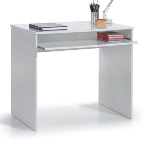 Mesa escritorio juvenil color rosa bandeja extraible dise?o infantil  90x54x70 cm