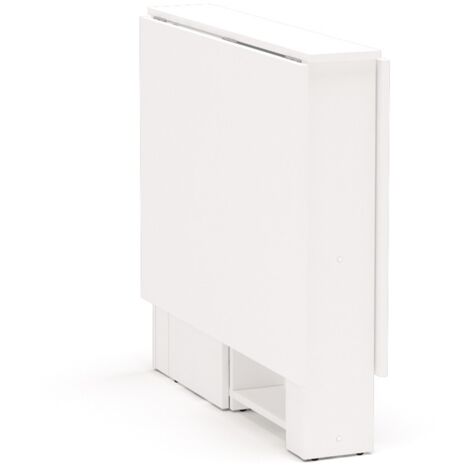 Swing Mesa Cocina Melamina Abatible Plegable Color Blanco 18 135x75x80 Cm