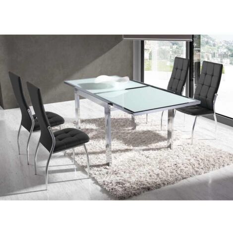 Oferta Silla Cromada Negra · Salón/Comedor Moderno