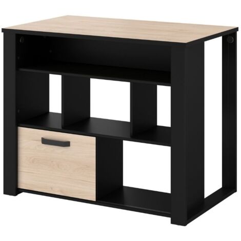 Mueble auxiliar Cocina en Roble y Negro 