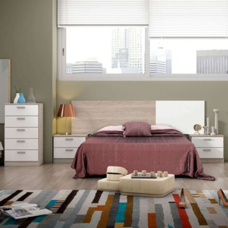 Muebles dormitorio Couple blanco mate y sahara (1/5)