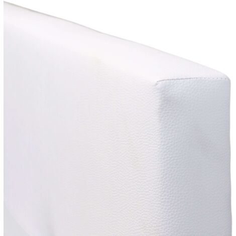 Cabecero Isabella Cama Matrimonio de Polipiel Blanco 165x52