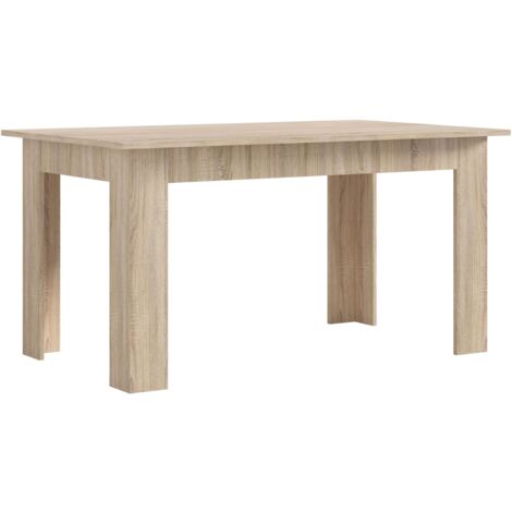Mesa de Comedor Salón Fija Nur Estilo Contemporáneo Color Roble Sonoma 138x80 cm