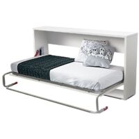 Cama Nido Abatible Dormitorio Juvenil Color Blanco 90x190 cm