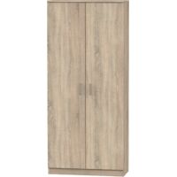 Armario Multiusos Escobero 1 Estante Superior regulable en Altura Color Roble Cambrian 180x80x35 cm