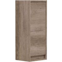 ONDEE - Mueble de baño suspendido colección COTTON - Entregado en kit - Melamina Madera marrón - semi columna 30cm