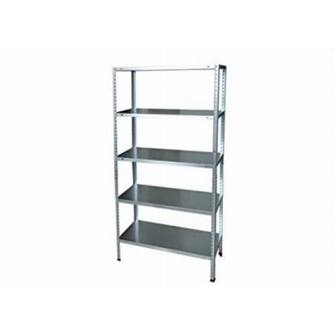 Garden Friend Scaffale in metallo a 5 ripiani, 50 kg per ripiano,  H 187 x L 100 x P 30 cm