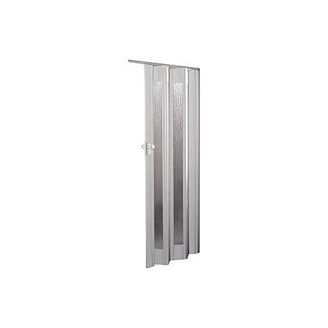 Porta a Soffietto Royal Bianco 85x214H cm Inserti PS Motivo ad Onda