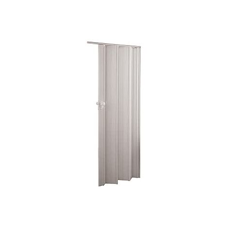 Porta a Soffietto Deluxe Bianca 85x214H cm in PVC Pannello Doppio