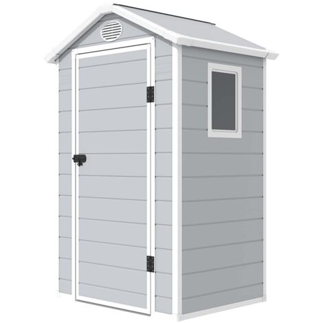 Garden Friend Casetta in plastica Harmony Small Store H. 204 P. 104 L. 134 cm grigia