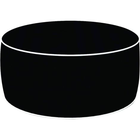 King Home POUF OTTOMAN NERO CM 53X53X23
