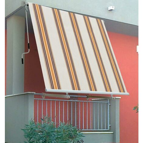 Garden Friend Tenda Da Sole A Caduta Con Bracci in alluminio e poliestere  misura 245x300 cm colore riga beige