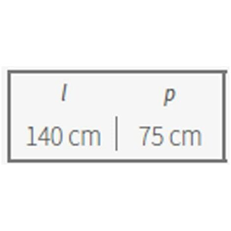 Garden Friend Pensilina alluminio  P. 75 L. 140 con copertura