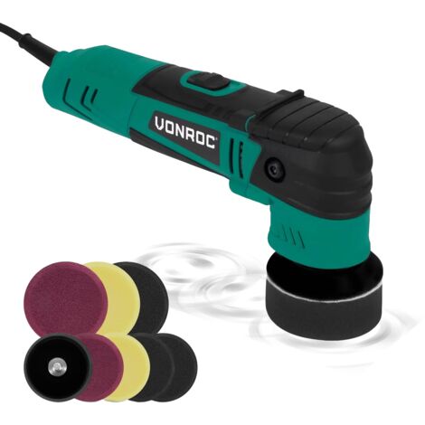 Dual Action Poliermaschine 400W - Ø50 & Ø75MM - Inkl. 2 Stützteller und 8