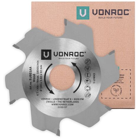 VONROC Flachdübelfräserklinge für VONROC Flachdübelfräse BJ501AC und universelle Verwendung