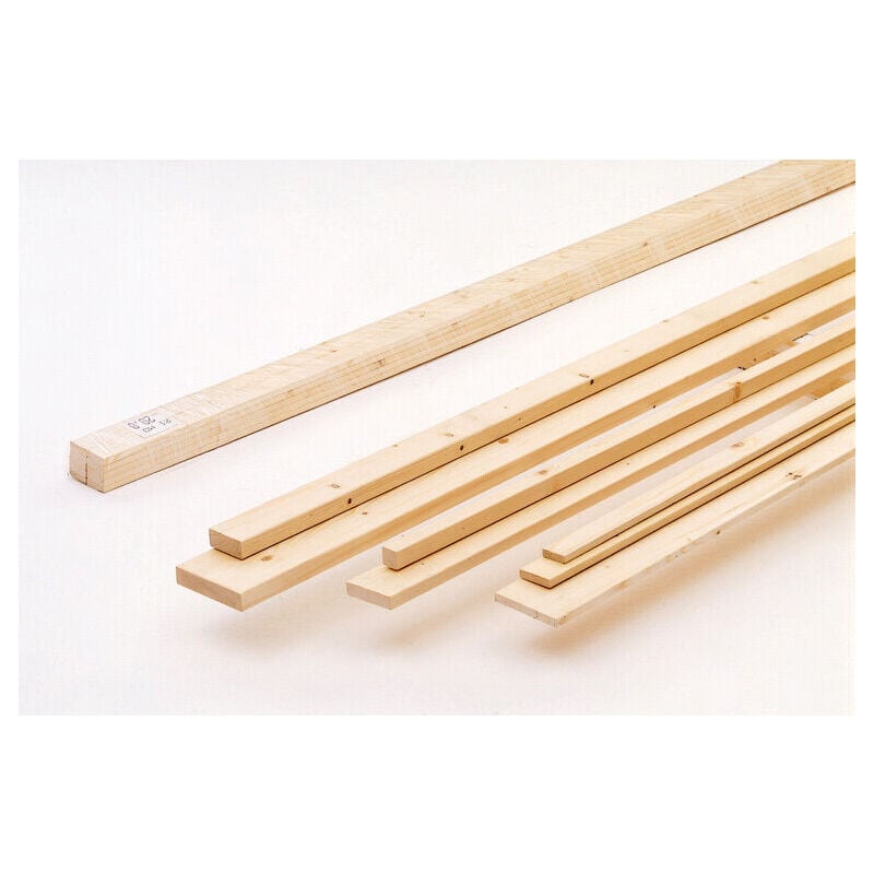 Listello grezzo legno abete mm 10 x varie misure x 2250