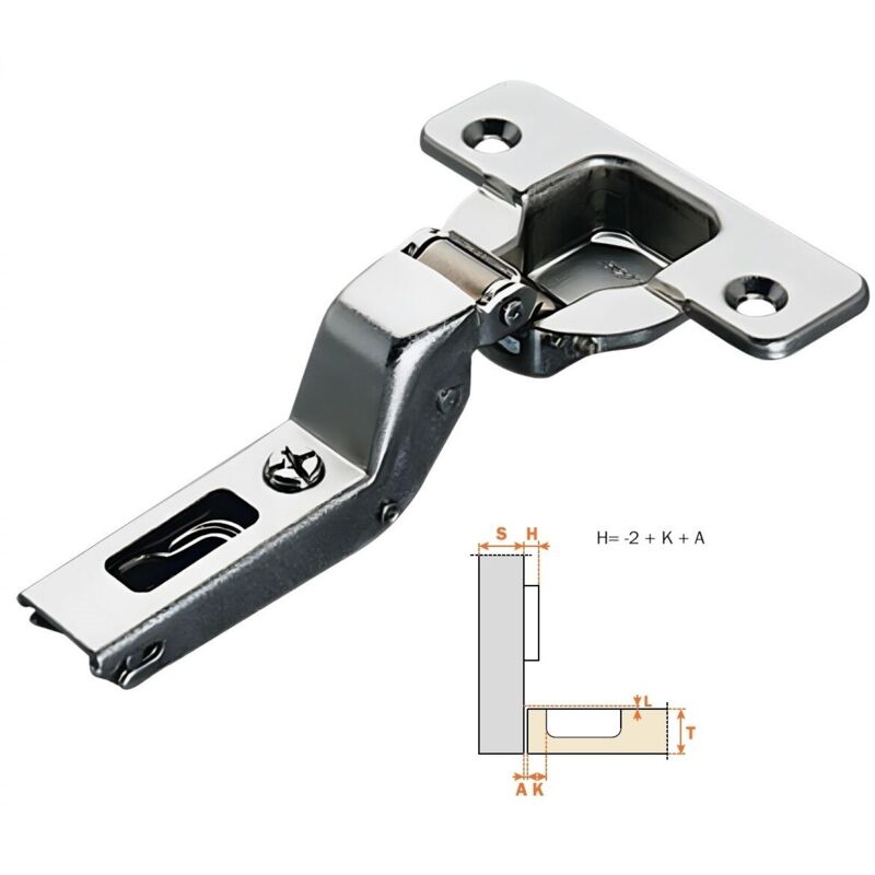 Cerniera Compatta For Porta Dell'armadio Con Telaio Frontale For Armadio, Sovrapposizione Europea Nascosta Da 1/2" For Armadio Da Cucina Regolabile In 3 Direzioni Con Cerniere Con Tasselli (Color : W