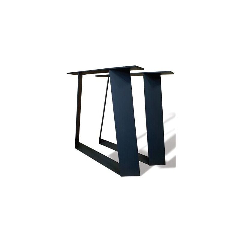 Gamba tavolo in ferro mod trapezio b - cm h 72 x l 80 grezza o verniciata  finitura disponibile: grezza non verniciata