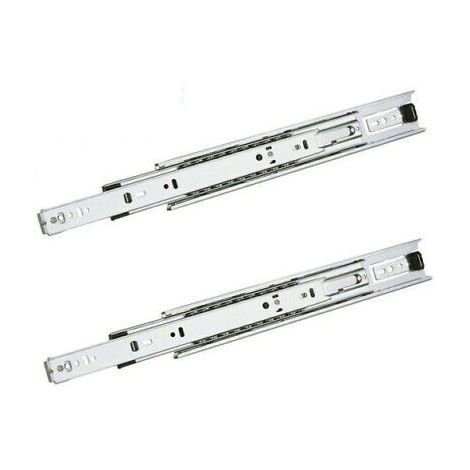 Guide scorrevoli per cassetti portata 45kg estrazione totale a cuscinetto dimensione disponibile: profondità 700 mm