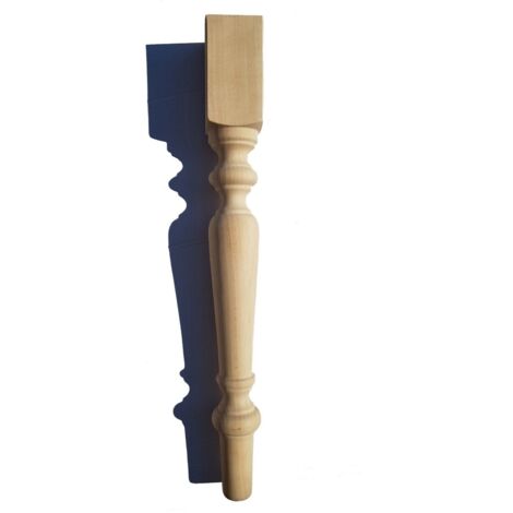 Gambe tavolo pezzi 4 in faggio grezze diametro 90 mm x h 75 cm mod marta dimensione disponibile: senza scasso