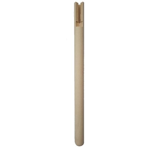 Gamba tavolo in legno di faggio tornita tonda grezza ø 55 x h 750 mod fina