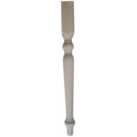 Gamba tavolo in legno di faggio 1 pezzo grezzo mm ø 70 x h 750 mod forma dimensione disponibile: senza scasso