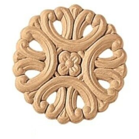 Fregio decorazione in legno cod 13111 - ø mm 70